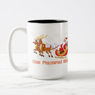Taza Bicolor Santa Gassy Sleigh