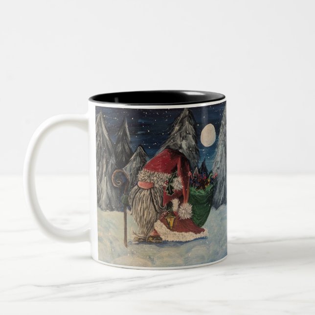 Taza Bicolor Santa Gnome Mug (Izquierda)