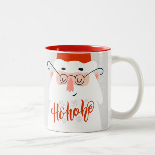Taza Bicolor Santa Ho Ho Ho