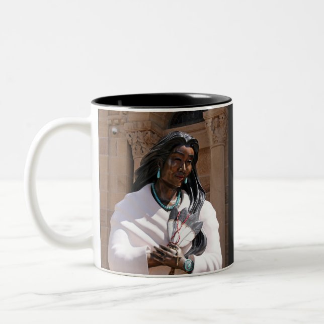 Taza Bicolor Santa Kateri Tekakwitha (Izquierda)