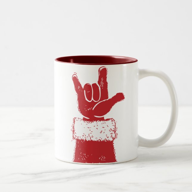 Taza Bicolor Santa le ama (Derecha)