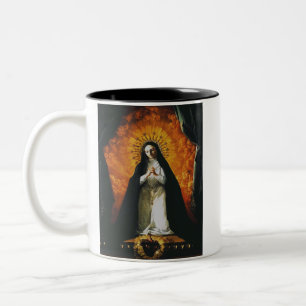 Taza Bicolor Santa Margaret Mary Alacoque