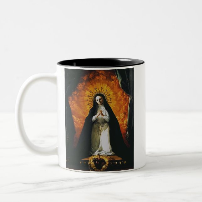 Taza Bicolor Santa Margaret Mary Alacoque (Izquierda)