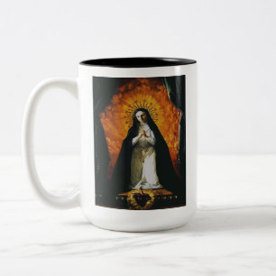 Taza Bicolor Santa Margarita María Alacoque
