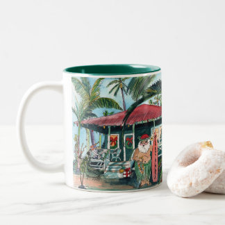 Taza Bicolor Santa Mele Kalikimaka Mug