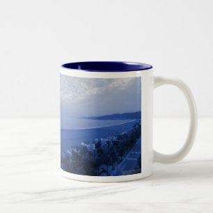 TAZA BICOLOR SANTA MONICA BLUE MUG