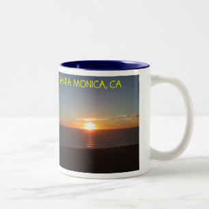 TAZA BICOLOR SANTA MONICA SUNSET MUG