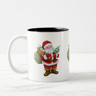 Taza Bicolor Santa Mug personalizado