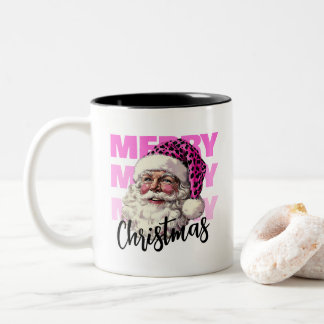 Taza Bicolor Santa Rosa de Navidad con tazón de café de Gorra l