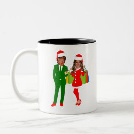 Taza Bicolor santa trump melania