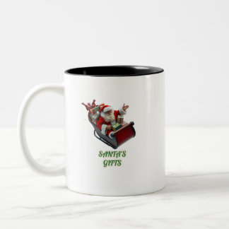 TAZA BICOLOR SANTA'S GIFTS: ESPECTACULAR TAZA.