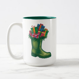 Taza Bicolor Santa's New Boots