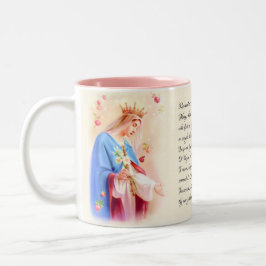 Taza Bicolor Santísima Virgen María Vintage Lady of Grace