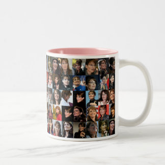 Taza Bicolor Sarah Palin - Collage Mug