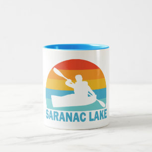 Taza Bicolor Saranac Lake Nueva York Kayak