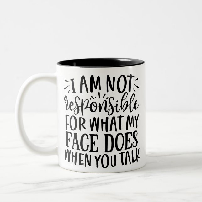 Taza Bicolor Sarcasm & Wit Coffee Mug (Izquierda)