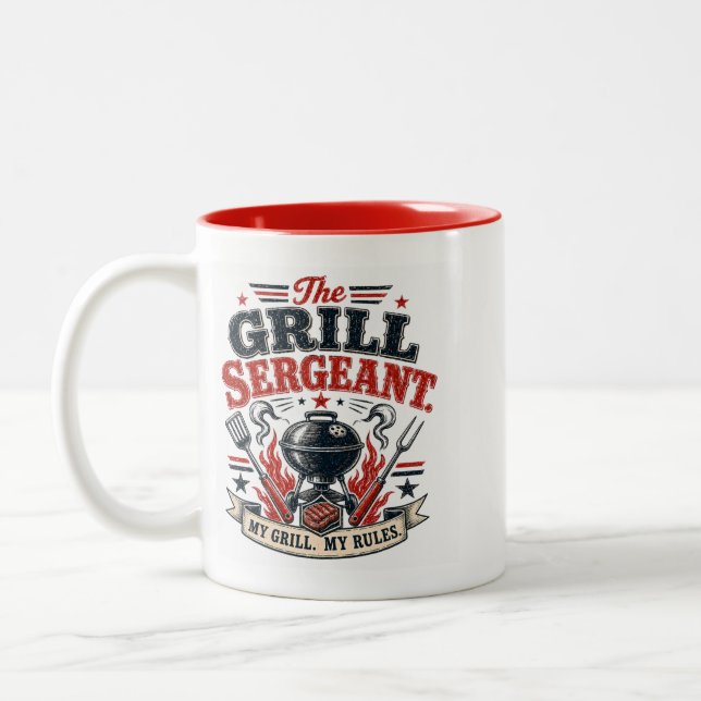 Taza Bicolor Sargento de la Parrilla (Izquierda)
