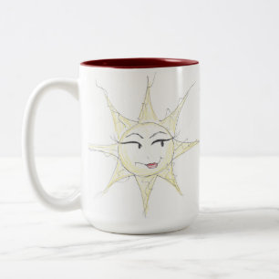 Taza Bicolor Sassy sunshine café mugre