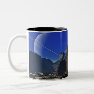 Taza Bicolor saturn de la distancia