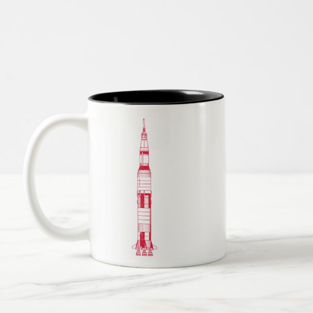 Taza Bicolor Saturn Rocket (Izquierda)