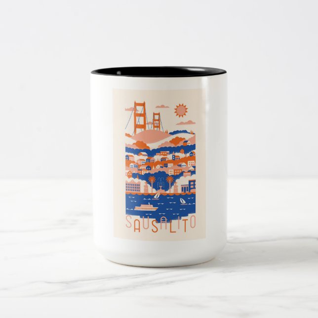 Taza Bicolor Sausalito Coffee Mug (Centro)