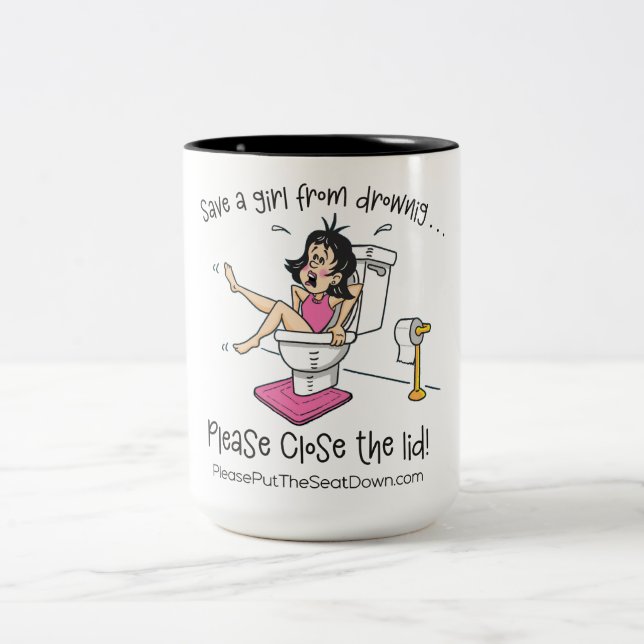 Taza Bicolor Save A Girl From Drowning Mug (Centro)