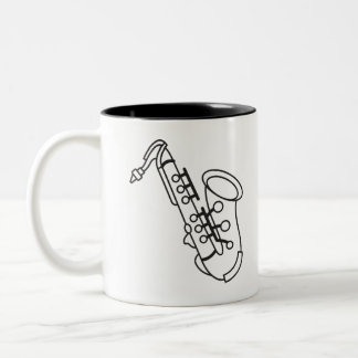 Taza Bicolor saxofón