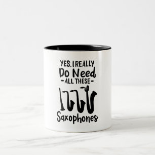 Taza Bicolor Saxofón - Tipos de saxofón