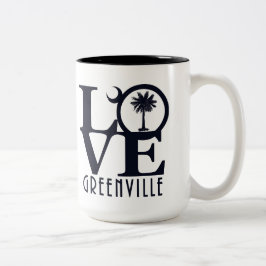 Taza Bicolor SC 15oz de Greenville del AMOR