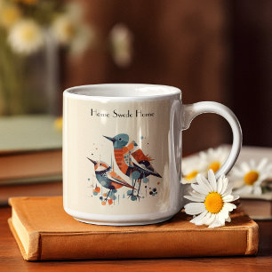 Taza Bicolor Scandi Aviary Duet, personalizado