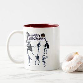 Taza Bicolor Scary Skeletons Fiesta