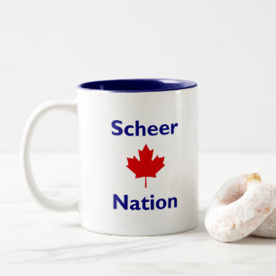 Taza Bicolor Scheer Nation Canada Elección Color de hoja de arc