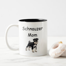 Taza Bicolor Schnauzer Coffee Mug