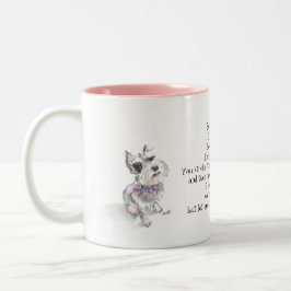 Taza Bicolor Schnauzer Dog Mug