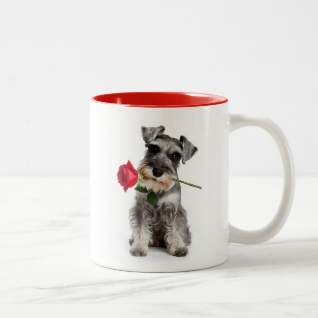 Taza Bicolor Schnauzer Love (Derecha)