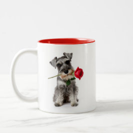 Taza Bicolor Schnauzer Love