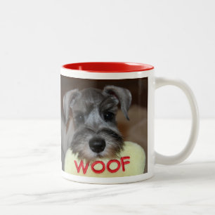 Taza Bicolor Schnauzer Puppy Mug