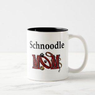 Taza Bicolor Schnoodle Mom Mug