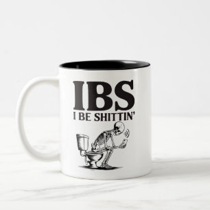 Taza Bicolor SCI: Estoy Caciendo Esqueleto Humorístico Baño