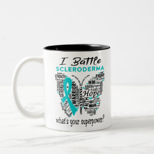 Taza Bicolor Scleroderma Awareness Month Ribbon Gifts