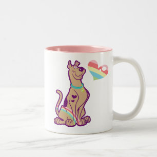 Taza Bicolor Scooby-Doo arcoiris