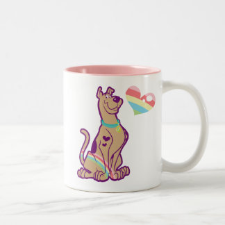 Taza Bicolor Scooby-Doo arcoiris