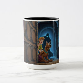 Taza Bicolor Scooby y Shaggy: El barril de los espantos