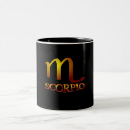 Taza Bicolor Scorpio Star Gold