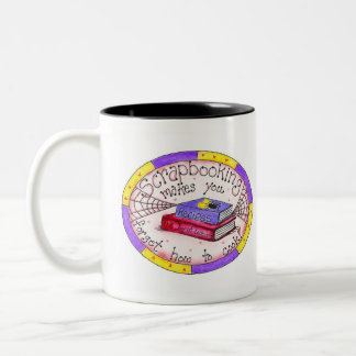 Taza Bicolor Scrapbooking y el cocinar