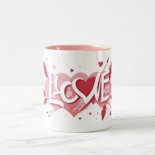 Taza Bicolor Scribbles Mug