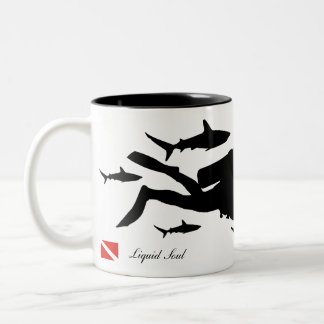 Taza Bicolor Scuba Diver - Mug