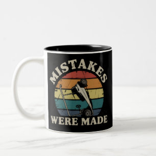 Taza Bicolor Se cometieron errores divertido motivo del club de