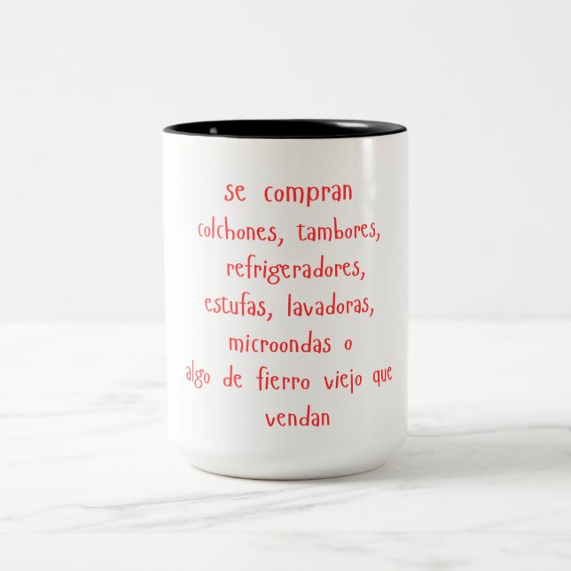 Taza Bicolor "se compran..." mug (Centro)