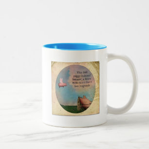 Taza Bicolor Se cree este pequeño cerdito